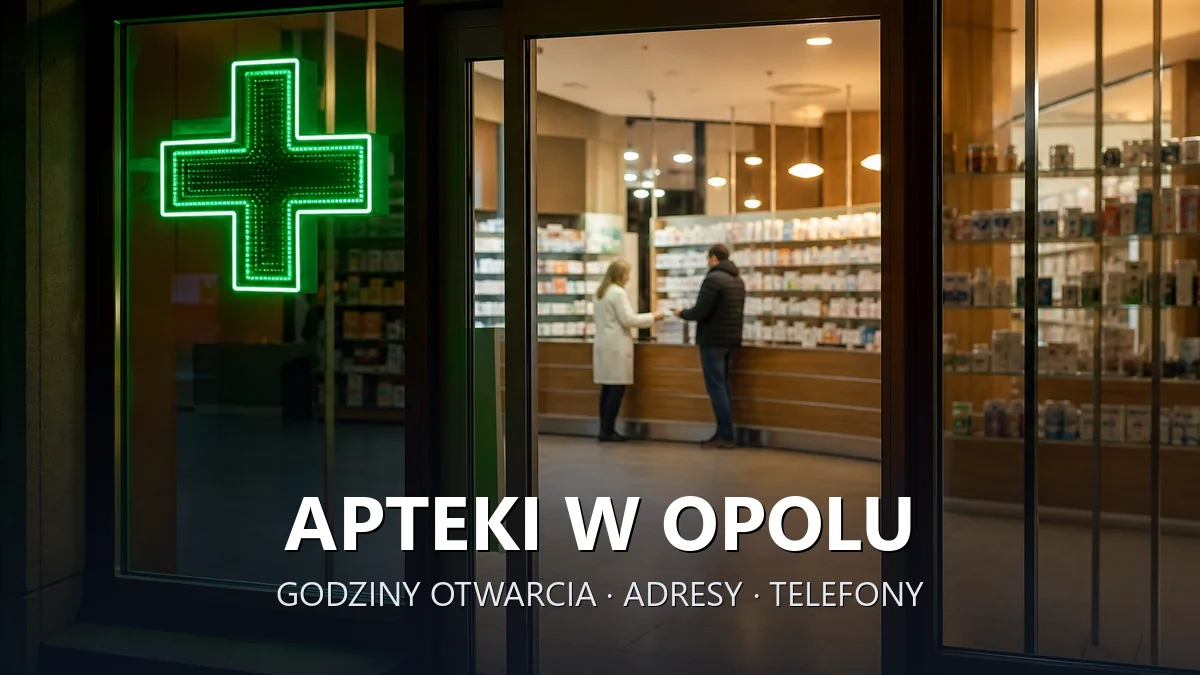 Apteki w Opolu - godziny otwarcia i dyżury