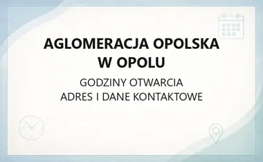 Stowarzyszenie Aglomeracja Opolska - kontakt, siedziba i zakres działań