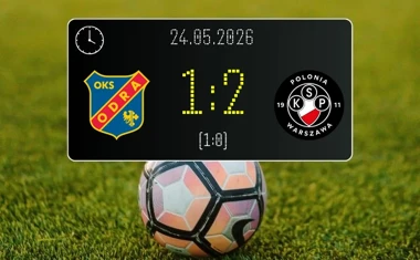 [PIŁKA NOŻNA] Betclic 1. liga – Odra Opole – Polonia Warszawa 1:2. Goście odwrócili losy meczu w Opolu