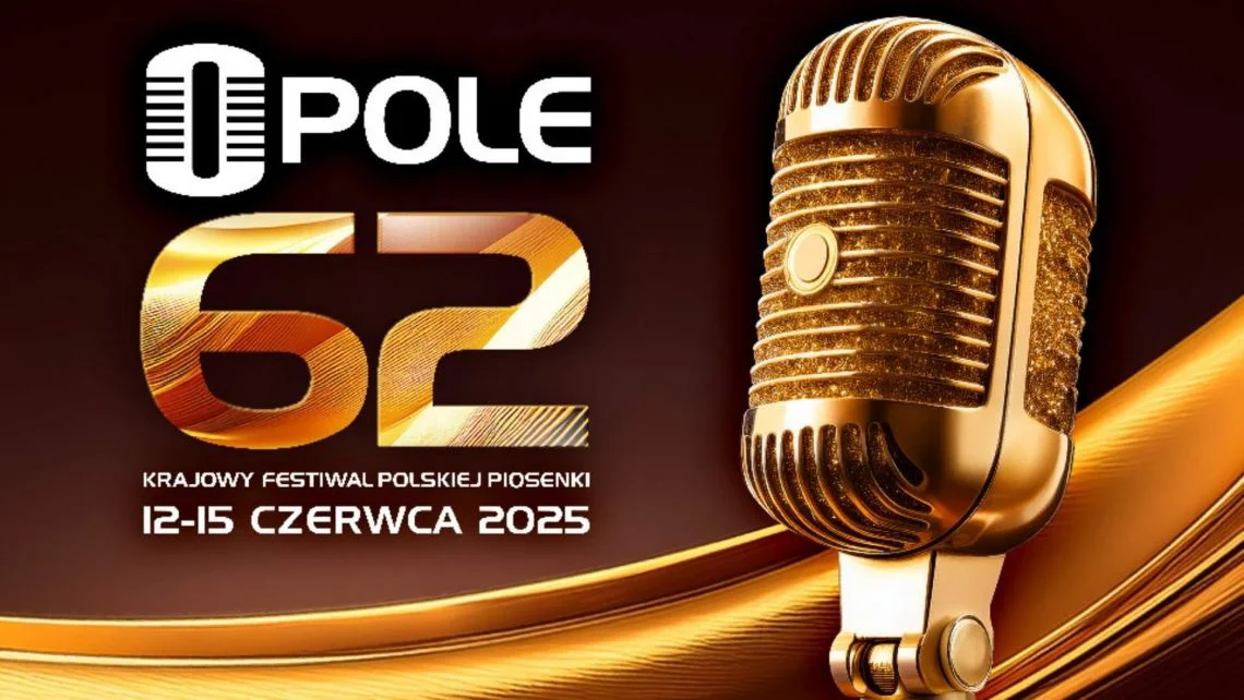 Grafika promocyjna wydarzenia 62. edycja Festiwalu Polskiej Piosenki w Opolu