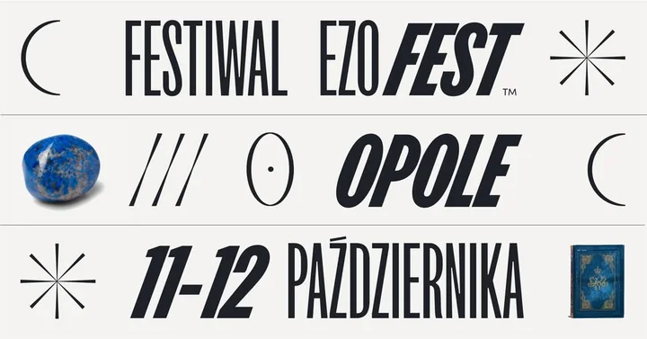 Obrazek przedstawia grafikę promocyjną wydarzenia Festiwal ezoteryki i medycyny naturalnej w Opolu — terminy i informacje praktyczne