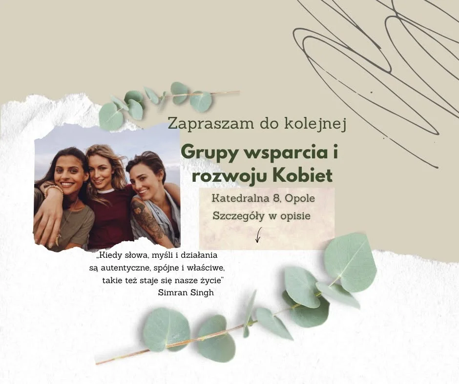 Grafika promocyjna wydarzenia II Grupa Wsparcia i Rozwoju Kobiet w Opolu