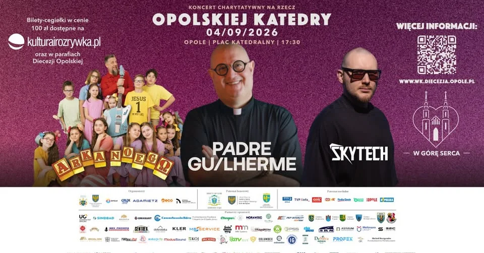Grafika promocyjna wydarzenia Koncert charytatywny na rzecz opolskiej katedry – koncert w Opolu
