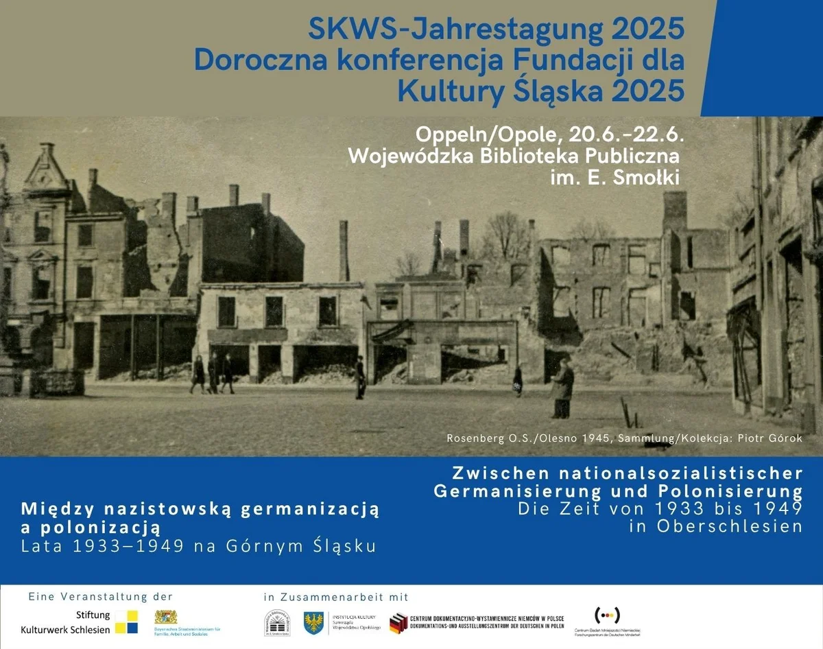 Grafika promocyjna wydarzenia Konferencja nt. historii Górnego Śląska w Opolu w czerwcu 2025