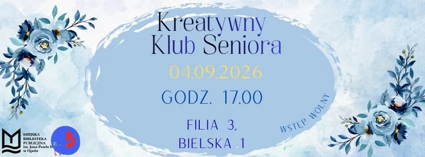 Grafika promocyjna wydarzenia Kreatywny Klub Seniora