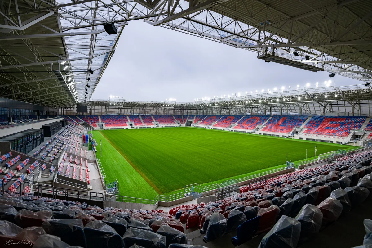 Grafika promocyjna wydarzenia Mecz Odra Opole kontra Miedź Legnica na nowym stadionie