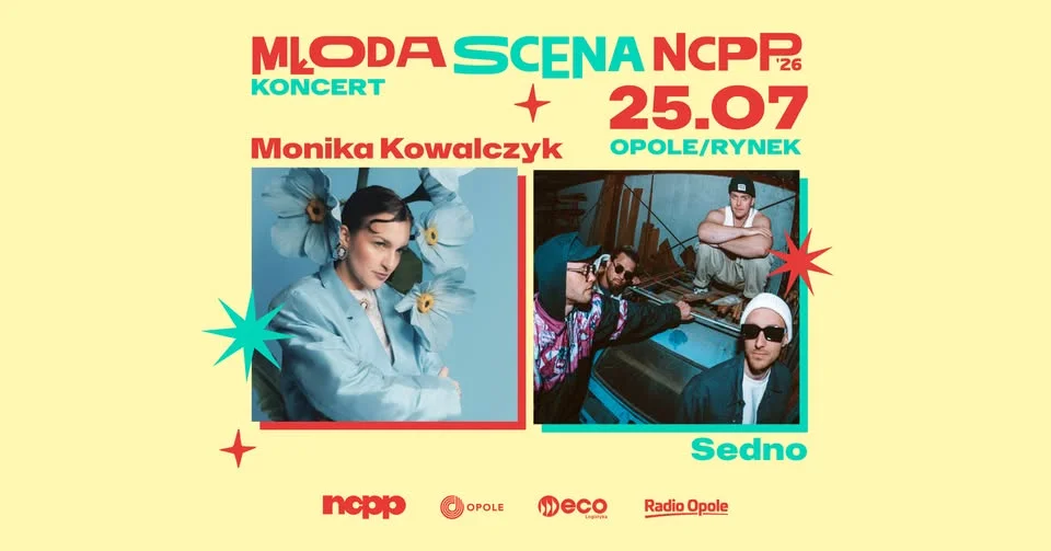 Grafika promocyjna wydarzenia Młoda Scena NCPP Monika Kowalczyk Sedno – koncert na Rynku