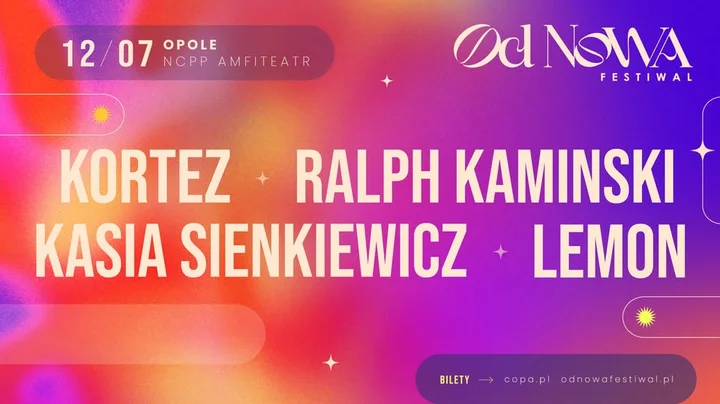 Grafika promocyjna wydarzenia Od Nowa Festiwal w Opolu — 12 lipca 2026