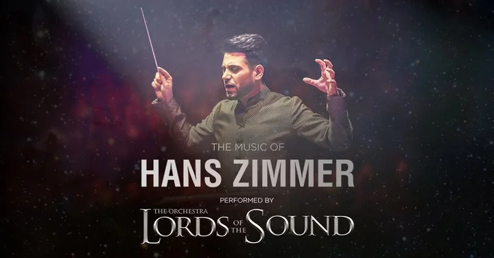 Grafika promocyjna wydarzenia Lords of the Sound — The Music of Hans Zimmer (Muzyka Hansa Zimmera) w Opolu