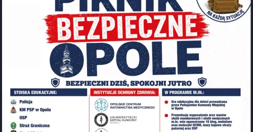 Grafika promocyjna wydarzenia Piknik „Bezpieczne Opole”