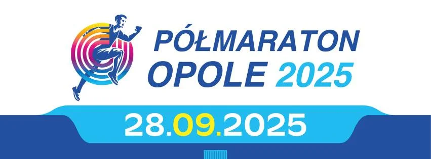 Grafika promocyjna wydarzenia Półmaraton w Opolu 2025 – data i miejsce biegu
