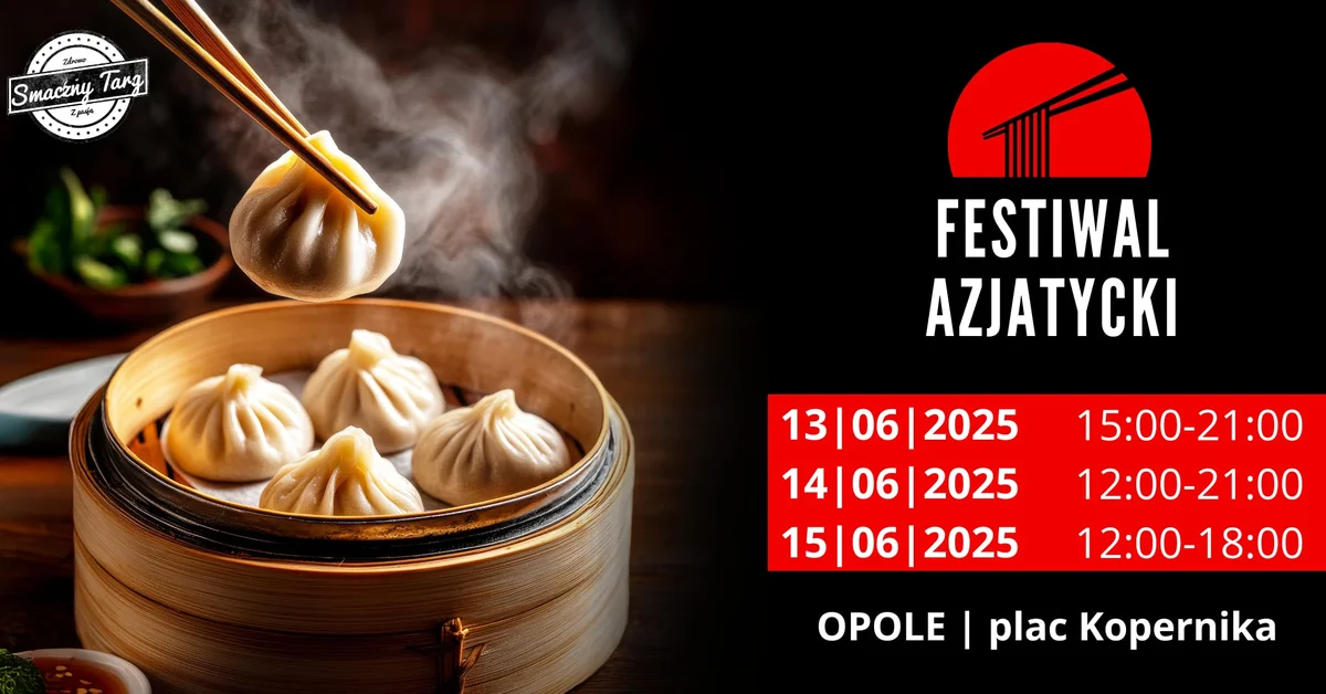 Grafika promocyjna wydarzenia Smaki i kultura Azji na festiwalu w Opolu