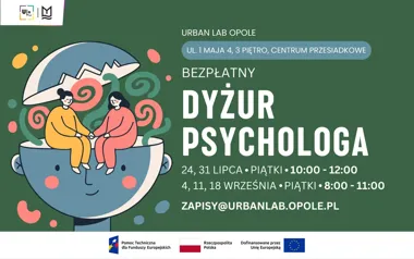 Grafika promocyjna wydarzenia Dyżur psychologa – Urban Lab
