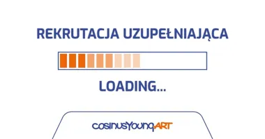 Grafika promocyjna wydarzenia Egzaminy wstępne w rekrutacji uzupełniającej w CosinusYoung ART Opole