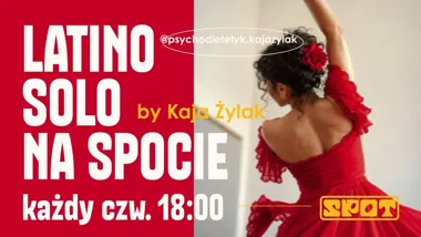 Grafika promocyjna wydarzenia LATINO SOLO NA SPOCIE – taniec w Opolu