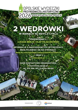 Grafika promocyjna wydarzenia Opolskie Wycieczki Przyrodniczo-Historyczne: Grudzice i Malina
