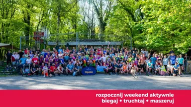 Grafika promocyjna wydarzenia Parkrun na Wyspie Bolko