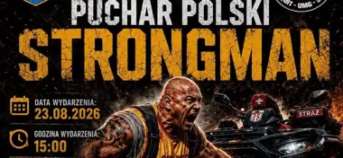 Grafika promocyjna wydarzenia Puchar Polski Strongman