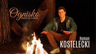 Grafika promocyjna wydarzenia Stand-up Roman Kostelecki — Ognisko w Opolu, 10 kwietnia