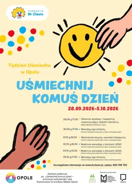 Grafika promocyjna wydarzenia Warsztaty jogi śmiechu w Centrum Aktywizacji Społecznej