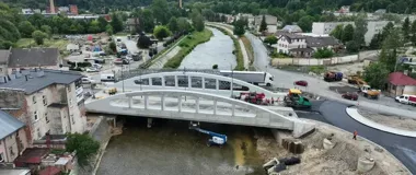 Nowy most w Głuchołazach gotowy na wielką wodę. Kierowcy wracają na DK40