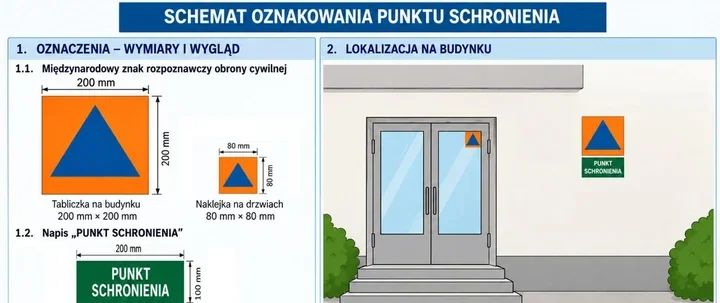 Punkt schronienia w Opolu. Strażacy wskazują, jak go oznakować