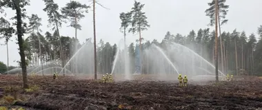Dwa pożary lasu, 20 zastępów i 100 ratowników. Ćwiczenia w powiecie nyskim