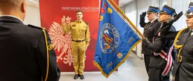 Nowy strażak złożył ślubowanie w Opolu i dołączył do PSP