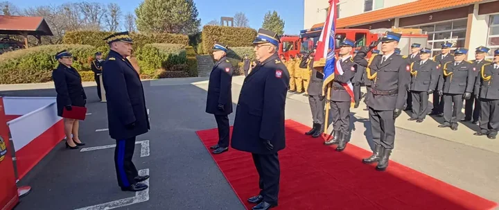 Zmiana na czele PSP w Krapkowicach - dowódca z Opola przejmuje obowiązki