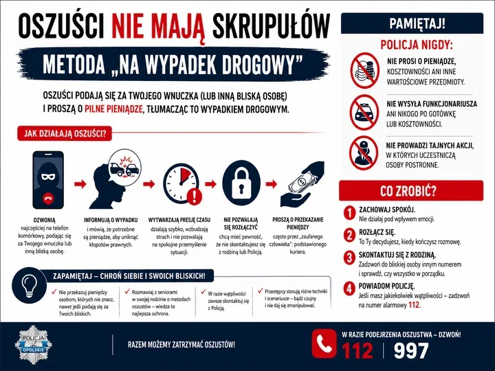 „Na wypadek” wyłudzają oszczędności. Seniorka straciła 150 tysięcy złotych