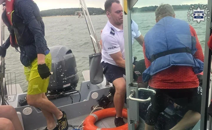 Jacht przewrócił się na Jeziorze Nyskim - cztery osoby w wodzie