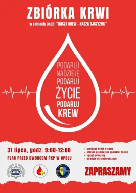 Krwiobus stanie przed dworcem w Opolu. Policja pokaże sprzęt