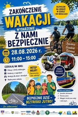 Policja pokaże sprzęt nad Jeziorem Średnim - służby zakończą wakacje z mieszkańcami