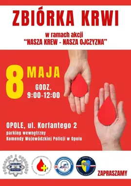 Krwiobus stanie przy komendzie w Opolu - policjanci znów oddadzą krew