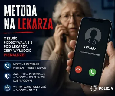 Fałszywy lekarz wyciągnął od seniorki z Nysy 60 tysięcy złotych
