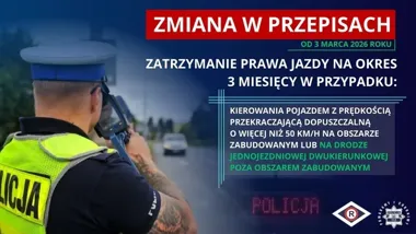 147 km/h zamiast 90 - od razu stracił prawo jazdy na trzy miesiące