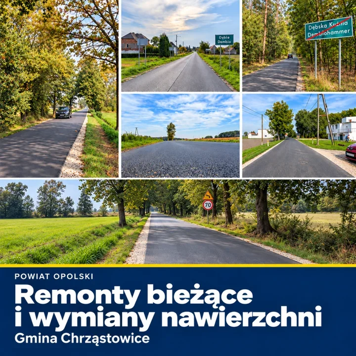 Ponad 1,47 mln zł na remonty dróg w gminie Chrząstowice