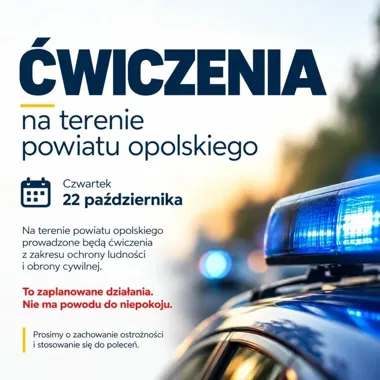 Strażacy, policja i wojsko na drogach powiatu opolskiego