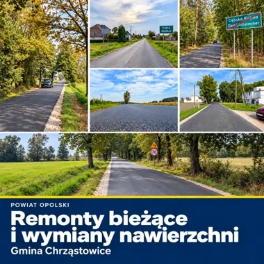 Ponad 1,47 mln zł na remonty dróg w gminie Chrząstowice