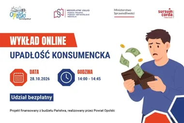 Darmowy wykład o upadłości konsumenckiej dla mieszkańców powiatu opolskiego