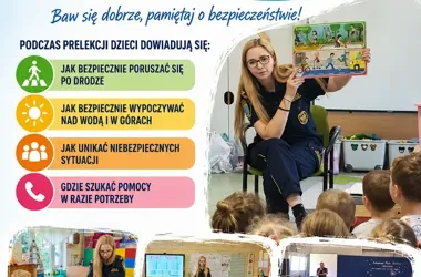 Wakacyjne prelekcje w Opolu - strażnicy pokazali, jak uniknąć zagrożeń